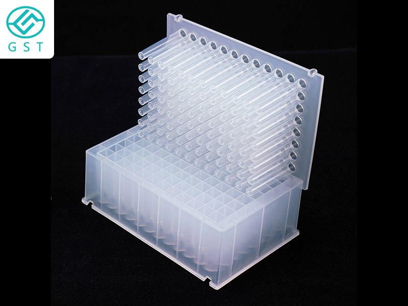 Biological laboratory medical supplies 96 deep well plate automatic filling sealing labeling machine