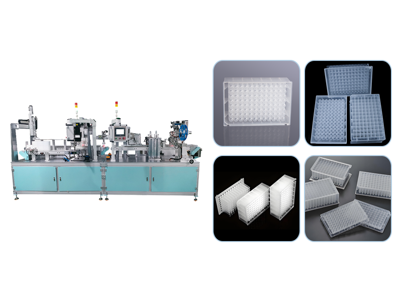 96 deep well plate filling and labeling machine for biological laboratory medical supplies