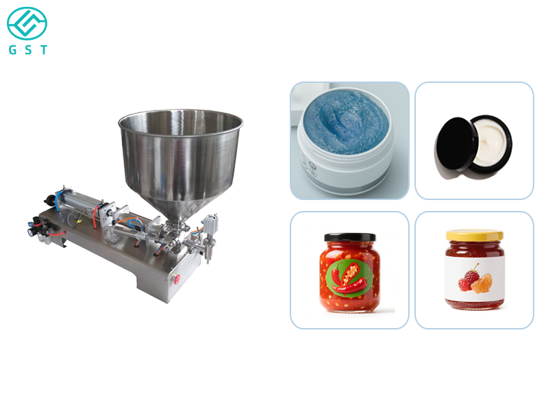 Semi-automatic paste filling machine | Stainless steel high viscosity paste filling equipment | Paste material packaging solutions